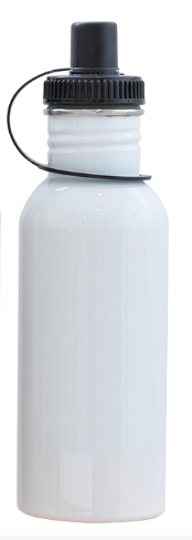 Botella de Acero Inoxidable 600ml, blanca