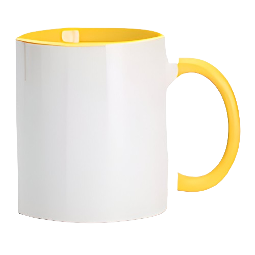 [1000202] Taza McKAKO 11oz fondo & oreja color amarillo