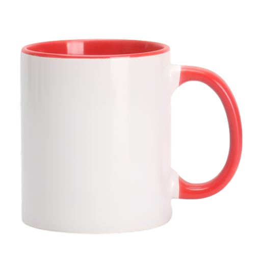 [1000205] Taza McKAKO 11oz fondo & oreja color rojo